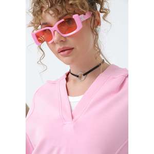เสื้อสเวตเชิ้ตทรงหลวมสีชมพูสำหรับผู้หญิง ยี่ห้อ Soul พร้อมดีเทลซิปซ่อน เสื้อแขนยาวสวมใส่สบายสำหรับใส่ลำลอง - Product Image 5