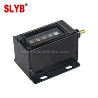 Compteur mécanique rotatif à 5 chiffres (0-9999.9) en plastique SL115 pour usage industriel, alimentation CC/CA, surveillance des données SLYB