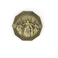 Pièce commémorative Memento Mori, impression UV 3D, pièces de défi en or antique, jeton de collection en métal avec design personnalisé