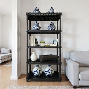 <span class=keywords><strong>Étagère</strong></span> <span class=keywords><strong>de</strong></span> rangement en plastique à 5 niveaux avec une capacité <span class=keywords><strong>de</strong></span> 1000 lb, montage sans outils et <span class=keywords><strong>étagère</strong></span>s ventilées pour une utilisation optimale, <span class=keywords><strong>étagère</strong></span> légère - Product Image 6