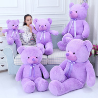 Nouvelle conception d'ours en peluche violet gras, ours en peluche classique de qualité, jouets en peluche pour Noël et la Saint-Valentin, vente en gros