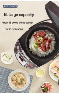 高品質多目的ベビー炊飯器5Lノンスティックコーティングインナーポット炊飯器タイマー機能付き