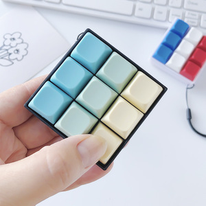 Teclas de teclado de 9 botones anti-ansiedad, juguete antiestrés, teclas de teclado para aliviar la ansiedad, llaveros de juguete para aliviar el estrés - Product Image 3