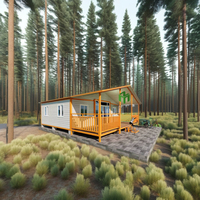Kit de maison conteneur contemporaine de 20 pieds, très demandé, avec villa modulaire préfabriquée extensible en panneaux sandwich d'acier