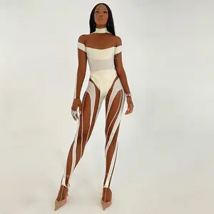 फैशन लड़की आकस्मिक लंबा पतला तंग लेगिंग 2022 थोक सेक्सी महिलाओं मुद्रित रंग विपरीत जुर्राब योग पैंट सस्ते