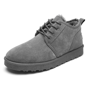 Scarponi Da Neve Della Caviglia degli uomini di Modo di Inverno Caldo Indoor Outdoor Casual da <span class=keywords><strong>Uomo</strong></span> In Pelle Scamosciata Scarpe Stivali <span class=keywords><strong>con</strong></span> Foderato di Pelliccia - Product Image 6