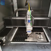 Machine de découpe laser multifonctionnelle de type portique à refroidissement par eau de précision pour bijoux, cadres, alliages métalliques, panneaux de commutation, bois léger