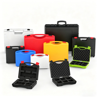 Boîte de protection d'équipement en plastique haut de gamme, personnalisée, antichoc et étanche à l'humidité, avec poignée, boîte de sécurité, étui à outils avec mousse prédécoupée