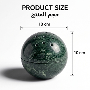 Decorazioni ramadan all'ingrosso home hotel tavolo marmo <span class=keywords><strong>oud</strong></span> incenso bruciatore bianco nero travertino porta incenso - Product Image 3