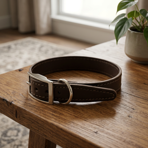 Collier pour animaux de compagnie en cuir de luxe OEM ODM Marque privée Vente en gros de Divine International - Product Image 1