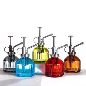 Pulvérisateur en verre pour plantes, petit arrosoir avec pompe en bronze, arrosoir rétro en verre vintage, mini arrosoir - Product Image 2