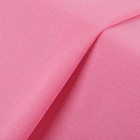 Tissu en maille côtelée 1x1 32S double fil 100% coton 300GSM 185cm respirant pour sweat-shirts et vêtements garçons et filles