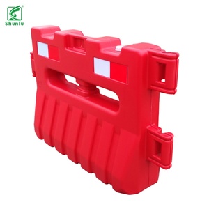 Bollard rempli d'eau en HDPE ShunLu 1500x900mm, réflecteur prismatique haute intensité, indice de protection IP68, pour le contrôle du trafic et la gestion des foules en construction - Product Image 4