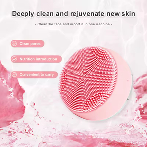 Brosse nettoyante faciale en silicone imperméable, rechargeable, exfoliante électrique, masseur pour nettoyer en profondeur les pores, pour femmes - Product Image 6