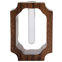 Vase en bois minimaliste haut de gamme pour arrangement floral hydroponique de bureau, décoration de table basse et de cérémonie du thé