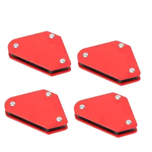 4Pcs Mini Triangle Weld Clamp Angle Magnetic Welding Holder Set Magnetic Suspender Fixture Holder Set
