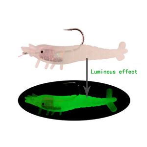 Señuelos de camarón suave, 82mm, 12g, OEM, cebo suave cubierto de plomo personalizado, peces de agua dulce - Product Image 2