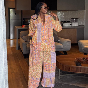 Nuova Collezione Primavera 2026: Set Casual in Stile Europeo e Americano con <span class=keywords><strong>Pantaloni</strong></span> Larghi in Chiffon, <span class=keywords><strong>Taglie</strong></span> Plus - Product Image 2