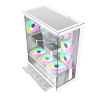New Design E-ATX RGB Gaming Desktop Panoramic Tempered Glass Computer Case & Tower Gabinete Pc Full Towers