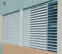CBMMart Persienne en PVC Fenêtres en bois Fenêtre en aluminium Volets verticaux Maison Pare-soleil Persiennes