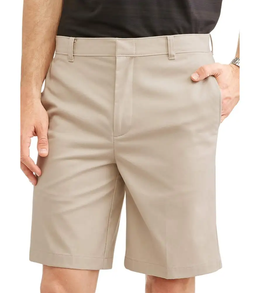 Celana Pendek Golf Pria, Celana Pendek Olahraga Luar Ruangan, Khaki, Ukuran Besar, untuk Lelaki