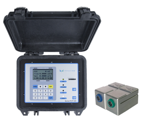 Portable Clamp-on Ultrasonic Flow Meter (Fluid Temperature <b>Range</b> -40~260) Fuel/Gasoline/Mining /HAVC Flow Meter - Product Image 1