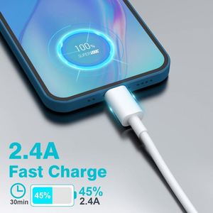 1M 2M 3M 2.4A USB Fast <b>Charging</b> <b>Cable</b> Android <b>Charging</b> Data <b>Cable</b> for iPhone 17 16 15 Samsung Galaxy S8 S10 USB Cord - Product Image 4