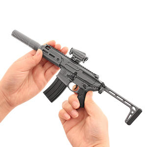 Pistolet jouet en métal modèle MCX AK47 AR15 <span class=keywords><strong>SIG</strong></span> balles à éjection amovibles gris garçons cadeaux usine - Product Image 3