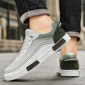 Zapatos Deportivos Casuales para Hombre, Cómodos, con Cordones, Diseño Universal para las Cuatro Estaciones, Suaves, Antideslizantes, para Caminatas al Aire Libre, Parques y Gimnasio - Product Image 6