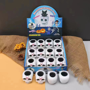 Stress-relief Bat-shaped Skull-shaped Squeeze Toy Rubber Halloween Prank Gift - Product Image 4