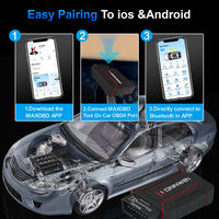 Escáner OBD2 Bluetooth KONNWEI MAXOBD, Directo de Fábrica, Diagnóstico Completo del Sistema, Lector de Códigos ECU, Herramienta de Diagnóstico Esencial