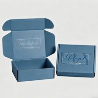 Boîtes d'expédition pliables en carton ondulé pour cadeaux, colis postaux, emballages avec logo pour pulls