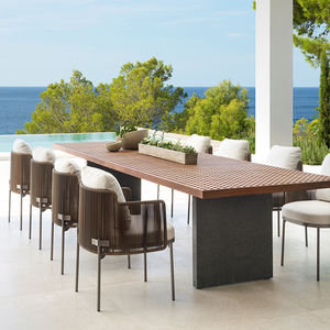 Meubles <span class=keywords><strong>de</strong></span> patio <span class=keywords><strong>de</strong></span> villa d'hôtel <span class=keywords><strong>de</strong></span> luxe moderne <span class=keywords><strong>de</strong></span> haute qualité, <span class=keywords><strong>table</strong></span> <span class=keywords><strong>et</strong></span> chaises <span class=keywords><strong>de</strong></span> <span class=keywords><strong>jardin</strong></span>, ensemble <span class=keywords><strong>de</strong></span> salle à manger en plein air - Product Image 1
