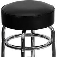 Tabouret de bar pivotant chromé de haute qualité, tabouret de magasin non pliable