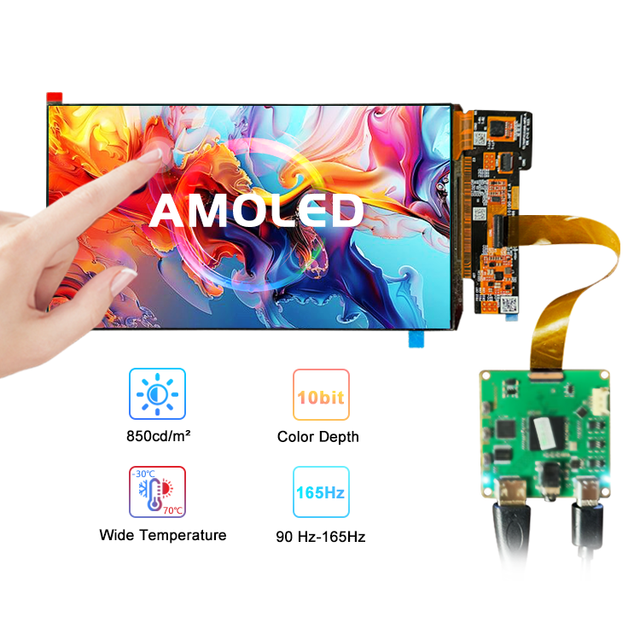 Fhd Oled 7 Inch Mipi Touch Screen Gaming Amoled 1920x1080 165hz Oled Ips Display 7inch Amoled Slim Oled Screen for Raspberry