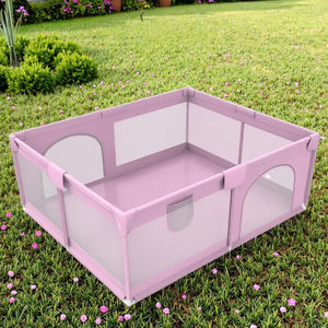 Corralito Plegable de Material Oxford para Bebés y Niños Pequeños con Gancho de Seguridad para Tienda de Campaña, para Uso en Interiores/Exteriores - Diseño Contemporáneo - Product Image 5