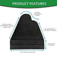 SUREWALHOME Bloc de traction orthopédique ferme Alignement de la colonne vertébrale Oreiller cervical Conception réglable Dispositif de traction Civière cervicale portable