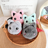 Porte-clés en peluche créatif sur le thème des chauves-souris, extrêmement mignon et adorable, idéal comme cadeau romantique pour les couples, parfait pour sacs et sacoches.