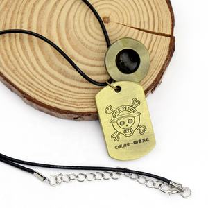 Collar <span class=keywords><strong>de</strong></span> Anime One Piece, Colgante <span class=keywords><strong>de</strong></span> Perro con el Sombrero <span class=keywords><strong>de</strong></span> <span class=keywords><strong>Paja</strong></span> <span class=keywords><strong>de</strong></span> Luffy y el Logo <span class=keywords><strong>de</strong></span> la Calavera - Product Image 5