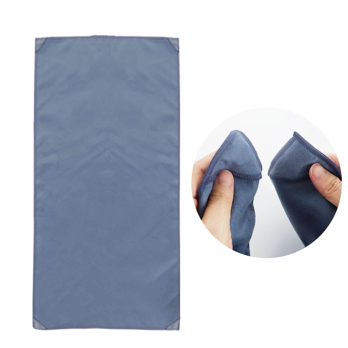 ผ้าเช็ดตัวแม่เหล็กกลางแจ้งสีน้ำเงินเข้ม