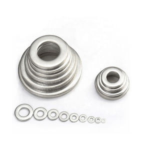 Arruela de aço lisa M6 x 9mm x 1mm arruela lisa das porcas do OEM 3mm Wide 14mm 8mm RUÍDO certificado para o ODM liso da maquinaria automotiva - Product Image 5