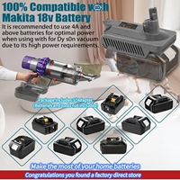 Pour Dyson V10 batterie SV12 Animal Absolute Motorhead Fluffy adaptateur d'aspirateur sans fil complet