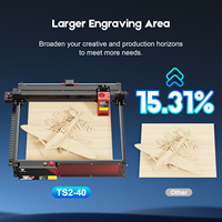 Máquina de Grabado Láser de Piedra de Granito 3D Twotrees TS2 de 40 Vatios, Mini Grabador Láser CNC Portátil para Bricolaje, para Metal, Madera, Contrachapado y MDF