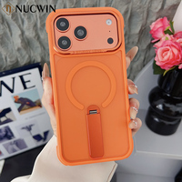 Étui magnétique rotatif à 360° transparent givré pour iPhone 12 13 14 15 16 17 Pro Max Plus 11 Air, coque antichoc à bords souples