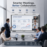 Tableau blanc interactif intelligent de 65, 75, 86 et 98 pouces avec écran tactile pour salle de réunion, système audiovisuel de conférence, intégrateur de systèmes AV, projet scolaire
