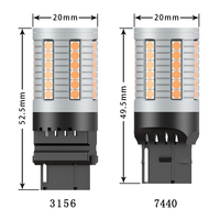 Bombillas LED Canbus 1156 T20 1156 W21w P21w Py21w Sin Hiperflash, Sin Errores, 3030 45smd, Blancas y Ámbar, para Señales de Giro y Luces de Circulación Diurna