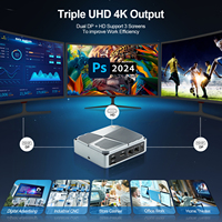 Mini PC AMD de 7.ª Generación A9-9420, Doble Núcleo, 2 Puertos Gigabit LAN, Soporte HD-MI, Módulo 4G, Funcionamiento Continuo 7*24H, Mini Ordenador VESA para Pantalla Digital