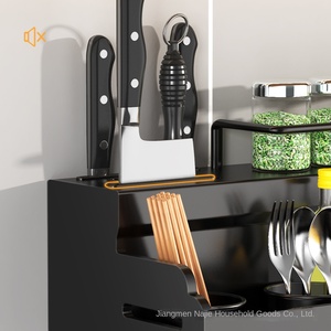 Daqua giá đựng đồ nhà bếp treo tường không đục lỗ giá đựng đồ gia dụng đa chức năng cho gia vị cung cấp rèm cửa - Product Image 4