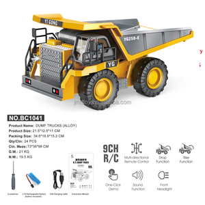 1/20 2.4GHz 10ch yigong RC máy <span class=keywords><strong>x</strong></span>úc điều khiển từ xa <span class=keywords><strong>x</strong></span>ây dựng xe Xe chết đúc RC thủy lực xe tải đồ chơi cho trẻ em - Product Image 3