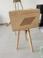 Cabine photo en bois de chêne pour événements et fêtes, compatible avec DNP525 DNP XR1 DNP620 - Impression en libre-service, capacité de charge de 100 kg